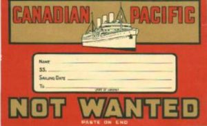 Don Vipond "Not wanted on the voyage"